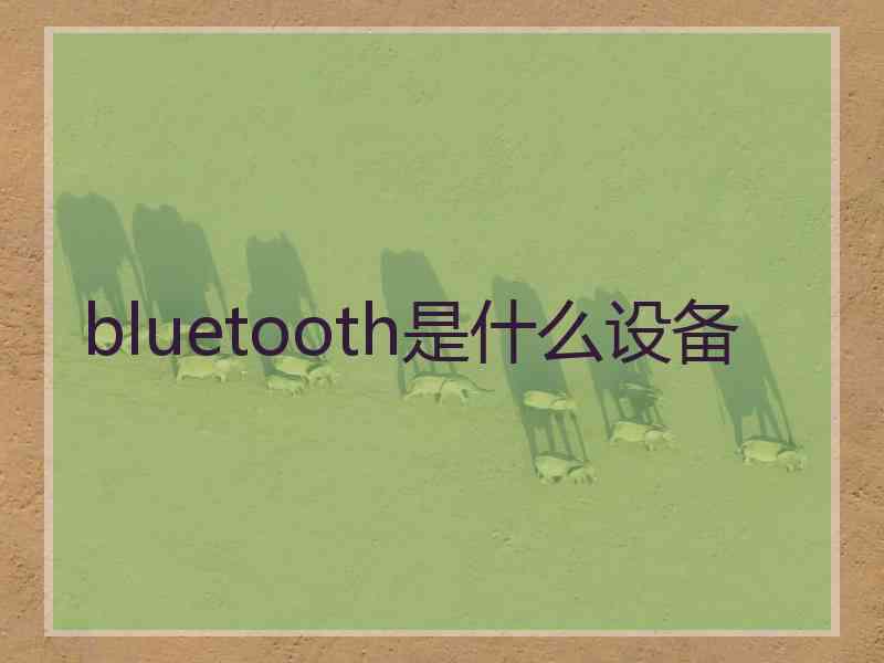bluetooth是什么设备