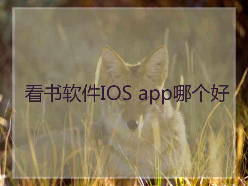 看书软件IOS app哪个好