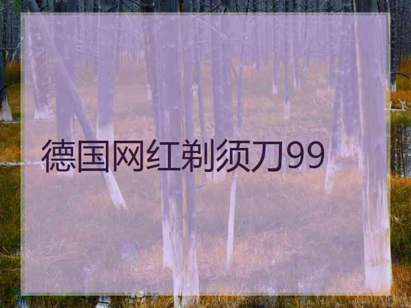 德国网红剃须刀99