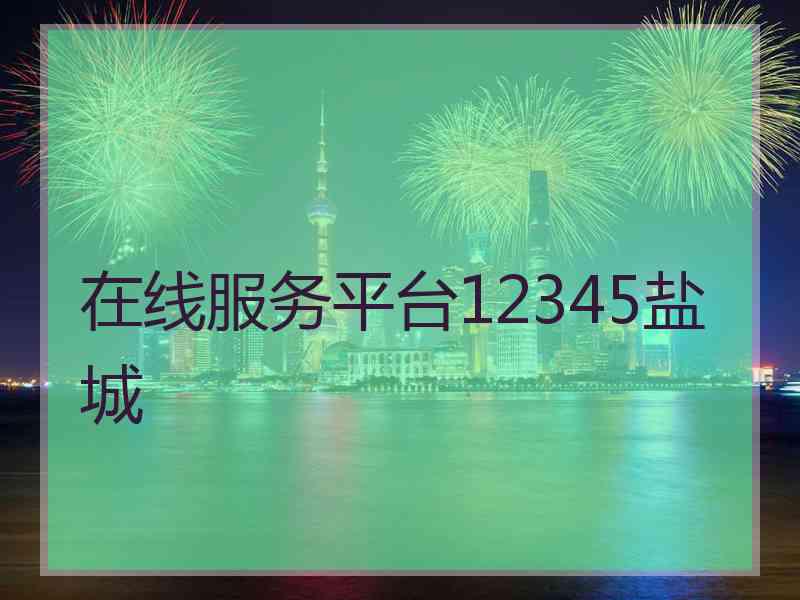 在线服务平台12345盐城