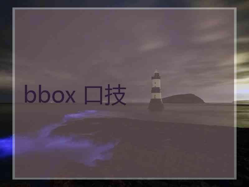 bbox 口技