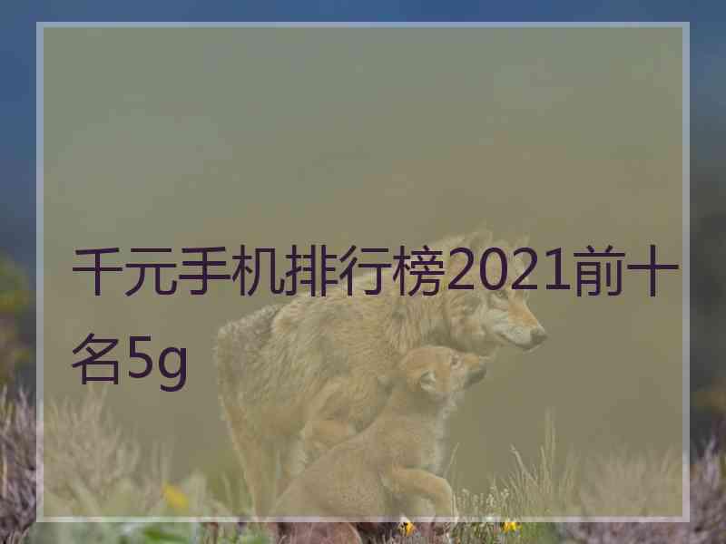 千元手机排行榜2021前十名5g