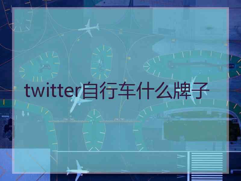 twitter自行车什么牌子