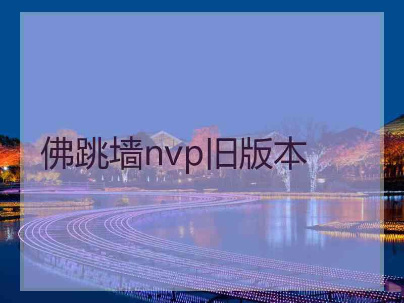 佛跳墙nvp旧版本