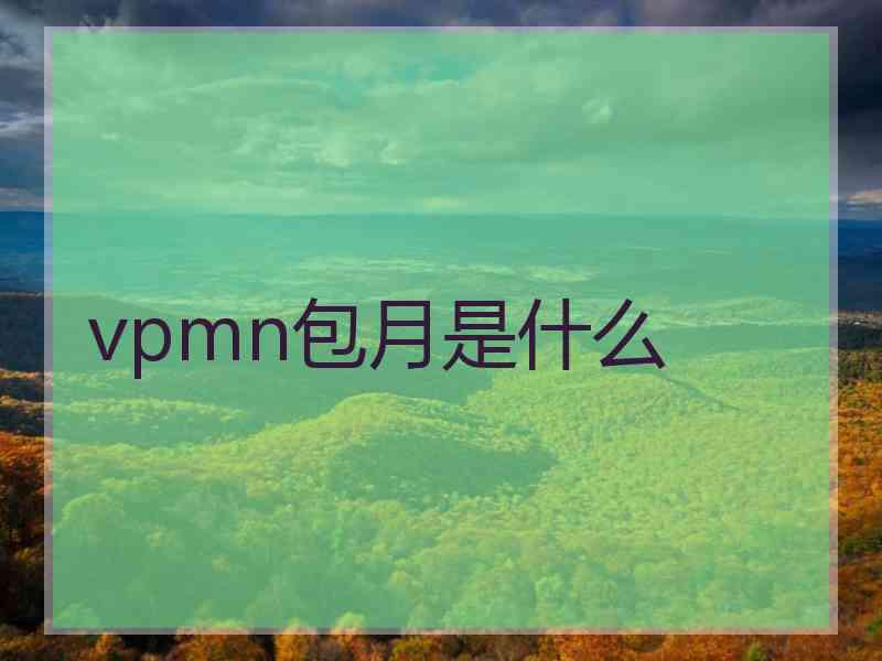 vpmn包月是什么