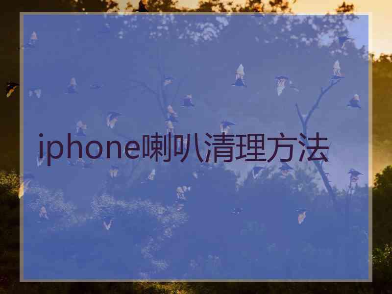 iphone喇叭清理方法