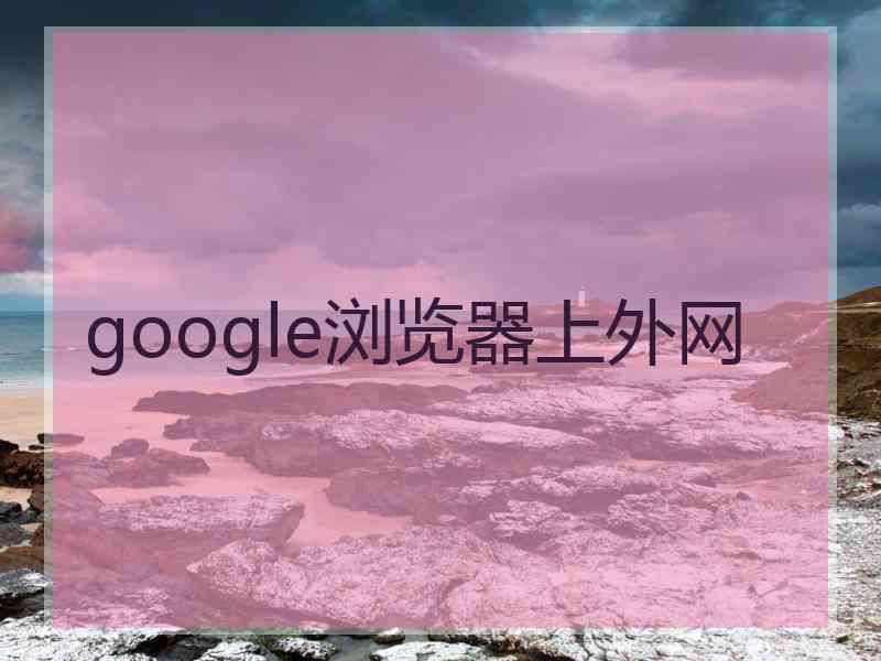 google浏览器上外网