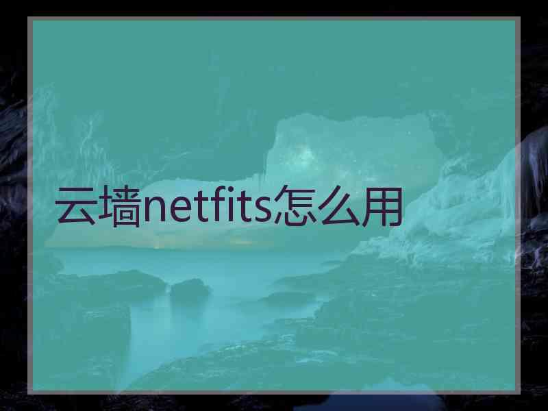 云墙netfits怎么用