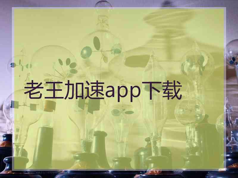 老王加速app下载