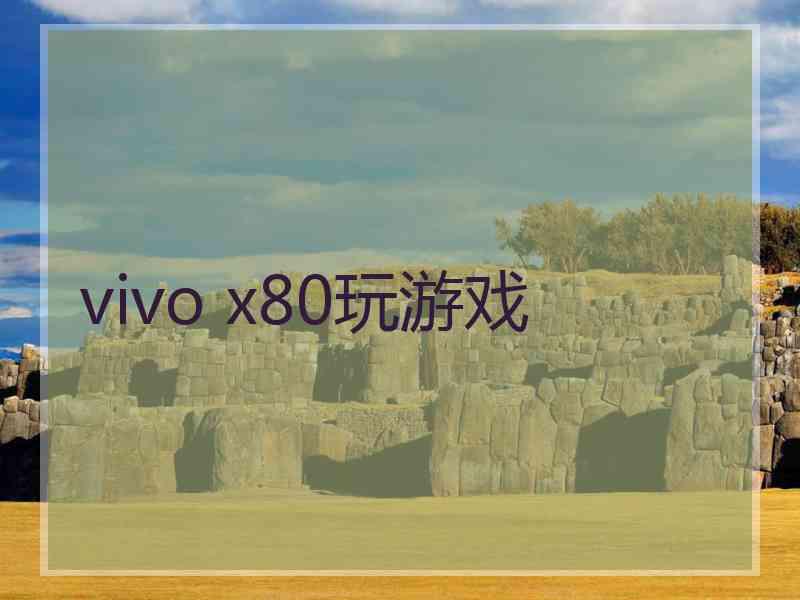 vivo x80玩游戏