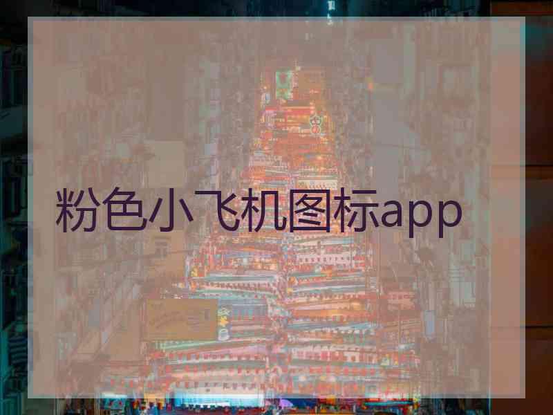 粉色小飞机图标app