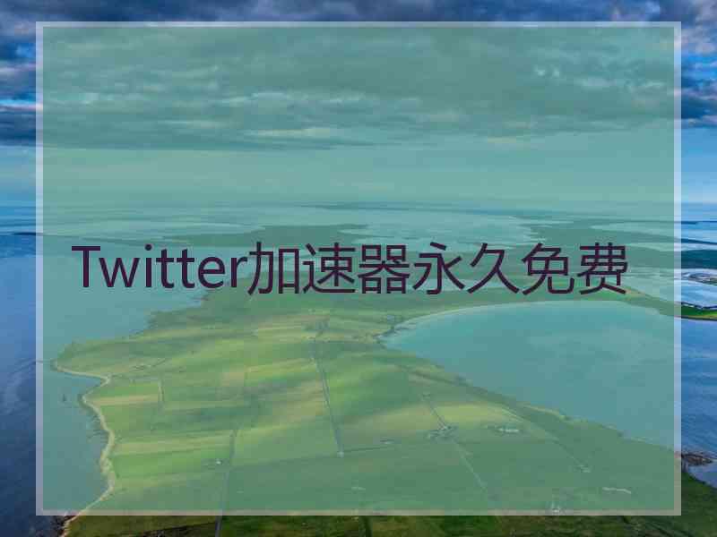 Twitter加速器永久免费