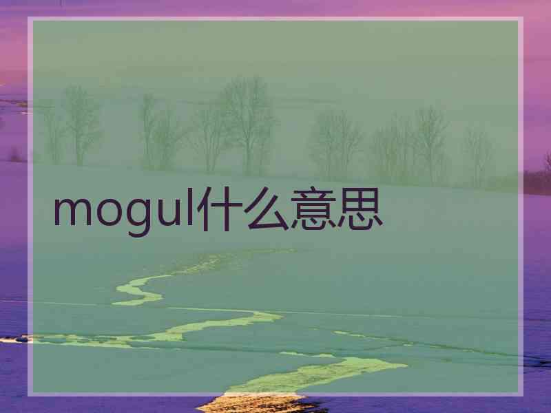 mogul什么意思