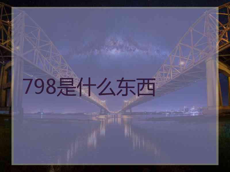 798是什么东西