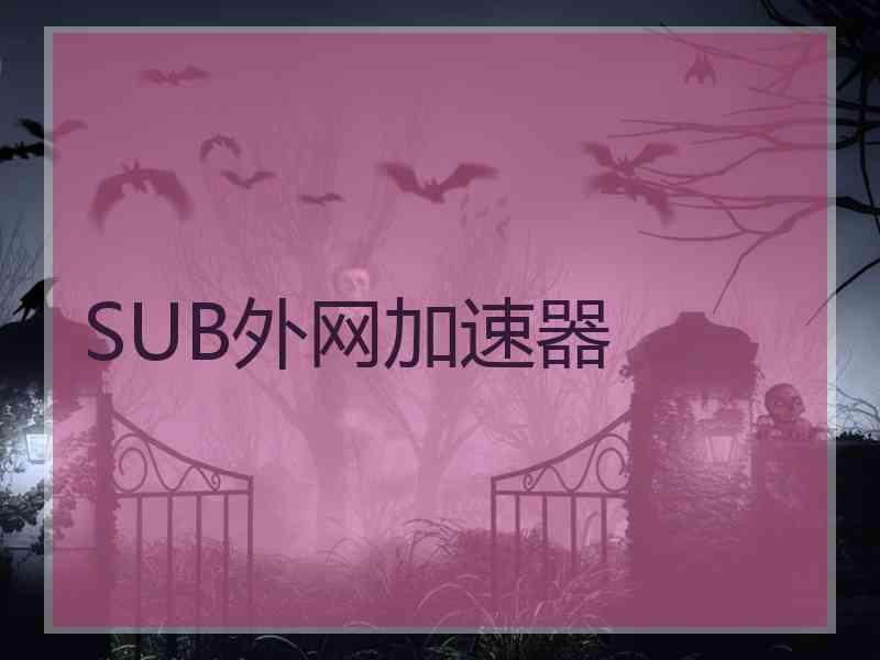 SUB外网加速器