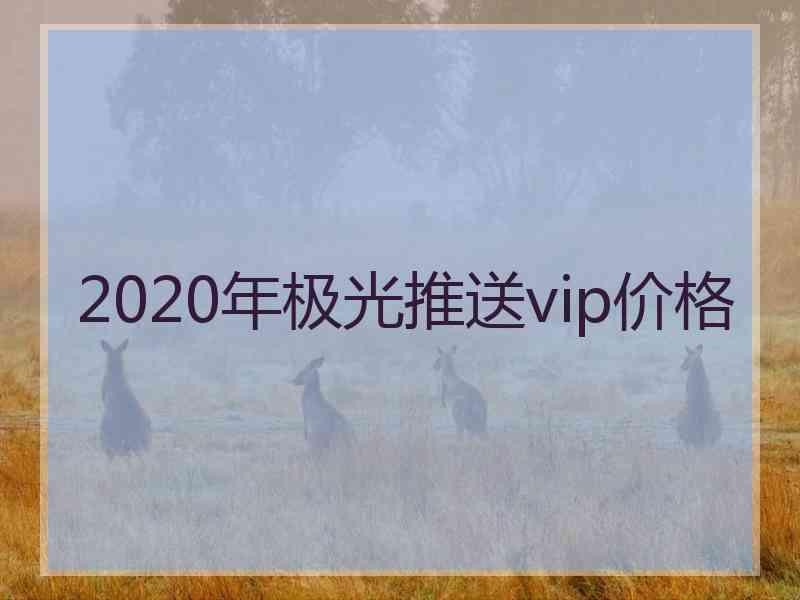 2020年极光推送vip价格