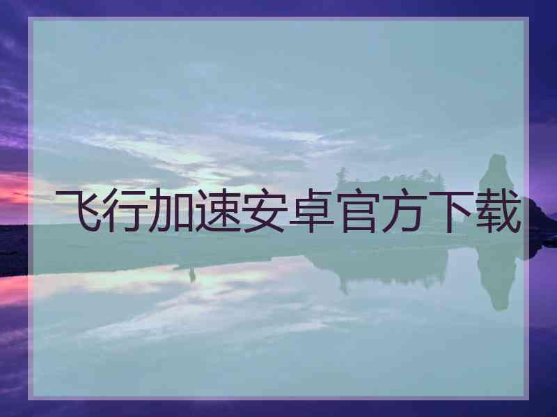 飞行加速安卓官方下载