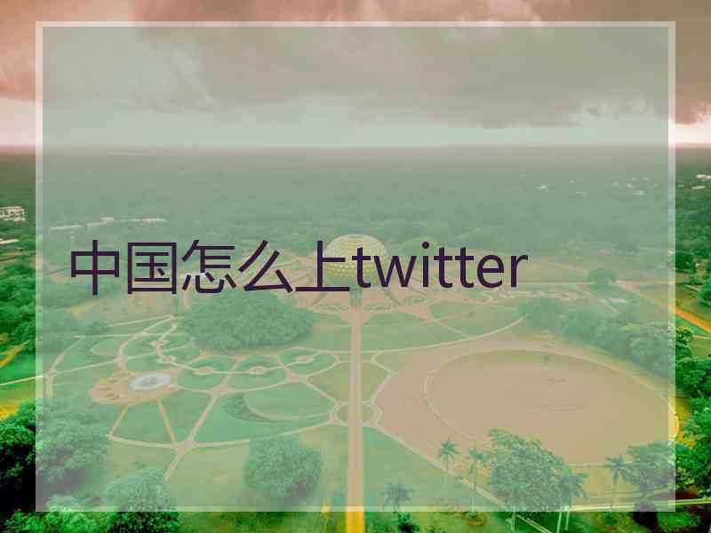 中国怎么上twitter