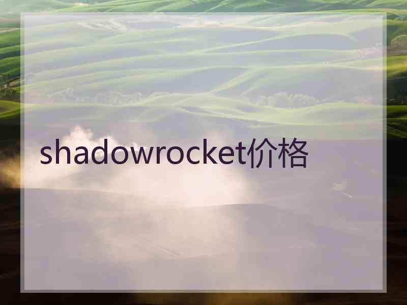 shadowrocket价格