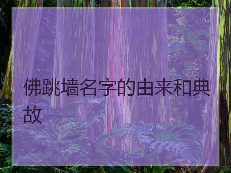 佛跳墙名字的由来和典故