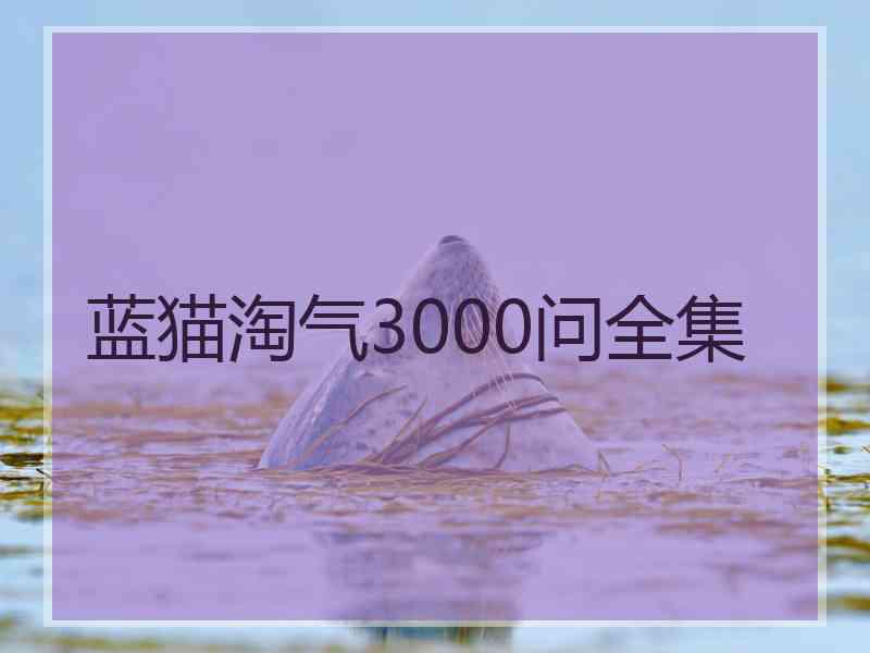 蓝猫淘气3000问全集