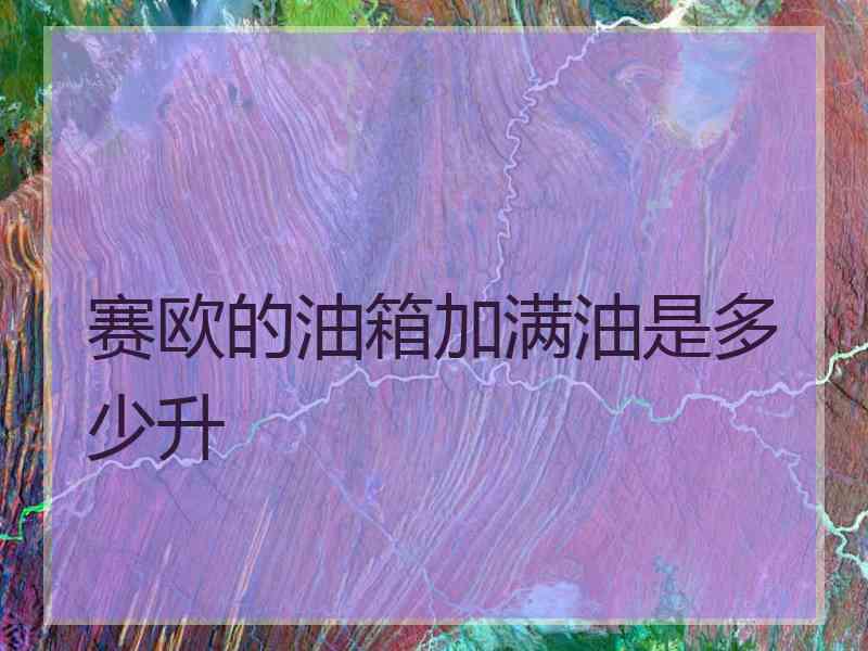 赛欧的油箱加满油是多少升