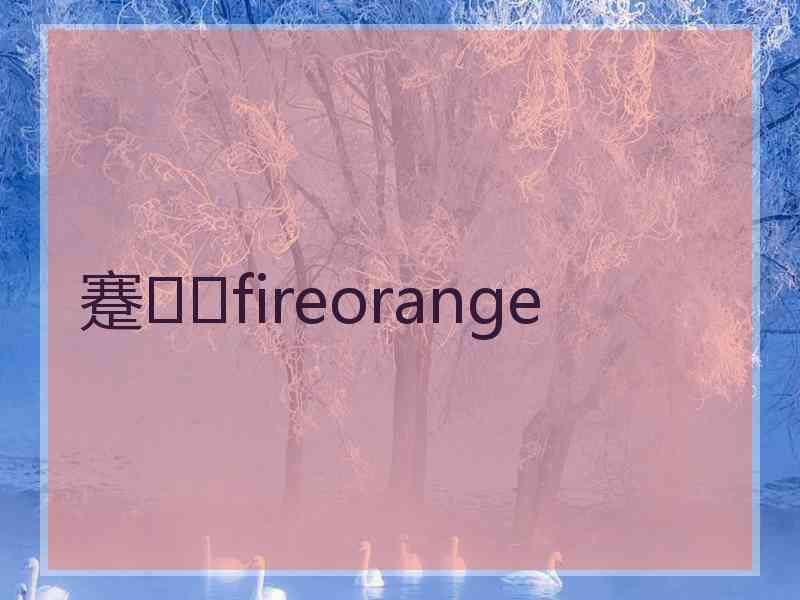 蹇fireorange