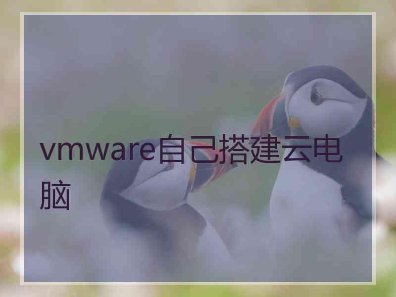 vmware自己搭建云电脑