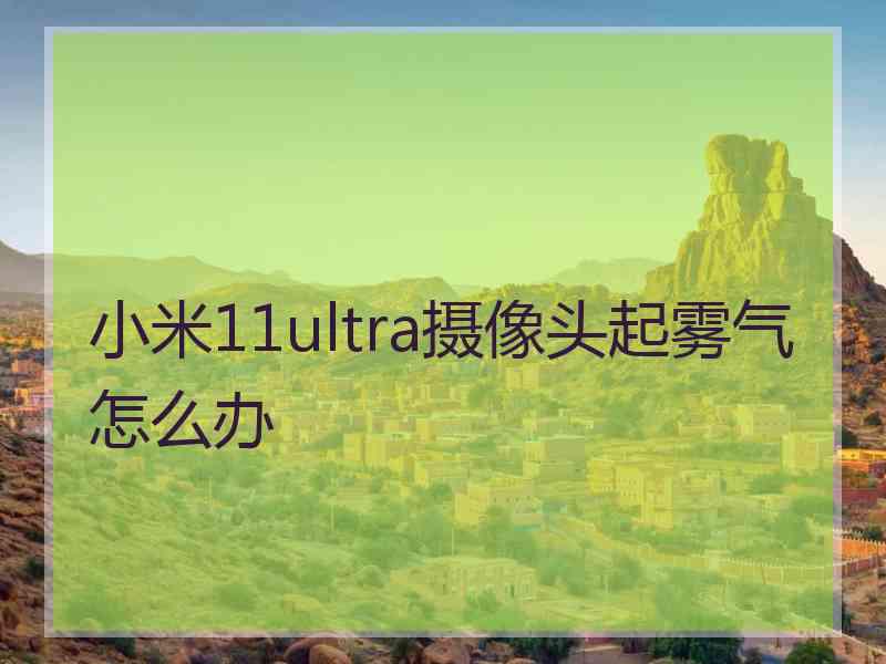 小米11ultra摄像头起雾气怎么办