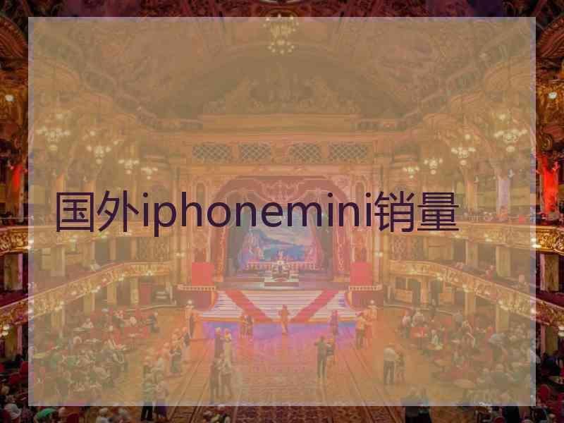 国外iphonemini销量