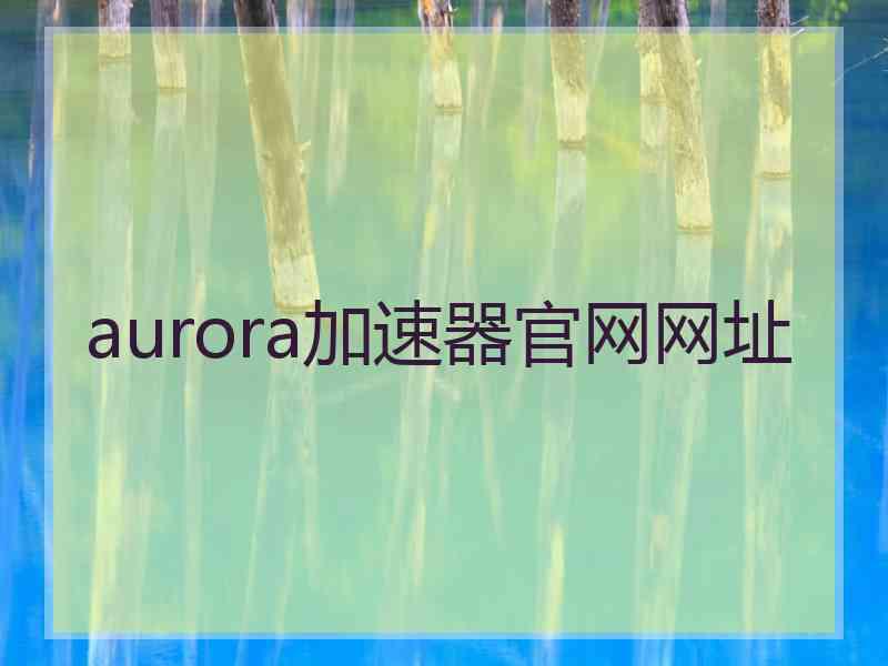 aurora加速器官网网址