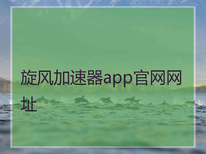 旋风加速器app官网网址