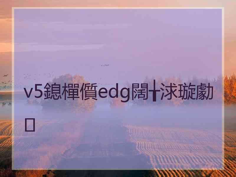 v5鎴樿儨edg闊╁浗璇勮