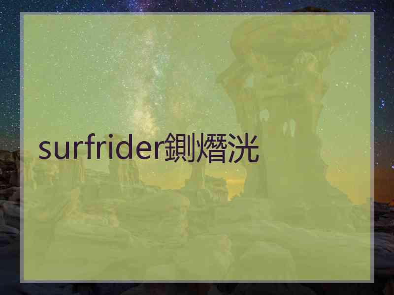 surfrider鍘熸洸