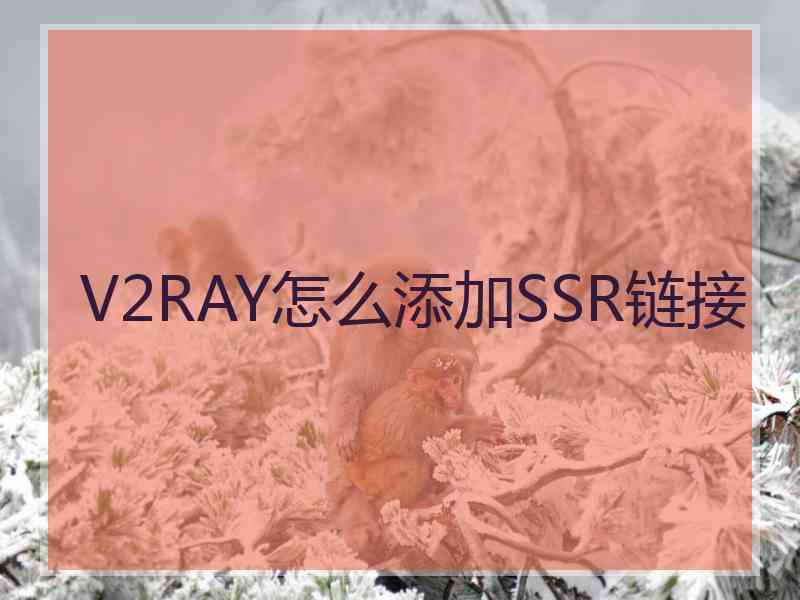 V2RAY怎么添加SSR链接