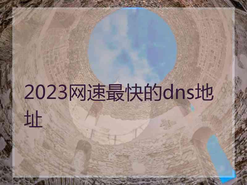 2023网速最快的dns地址