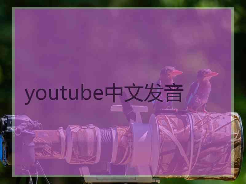 youtube中文发音