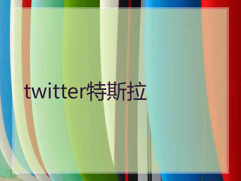 twitter特斯拉