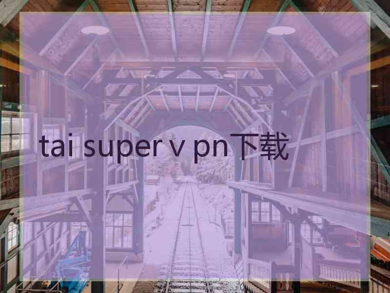 tai superⅴpn下载