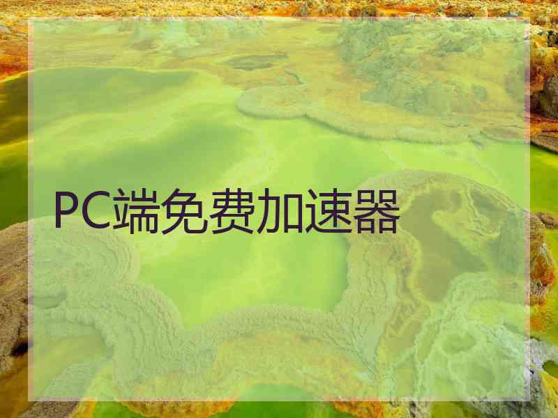 PC端免费加速器