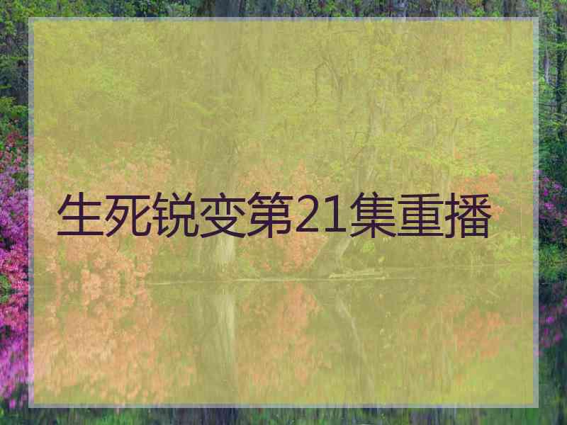 生死锐变第21集重播