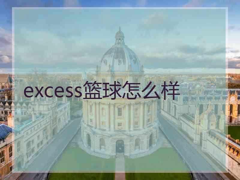 excess篮球怎么样