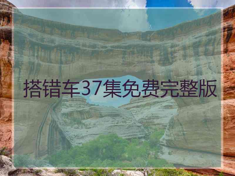 搭错车37集免费完整版