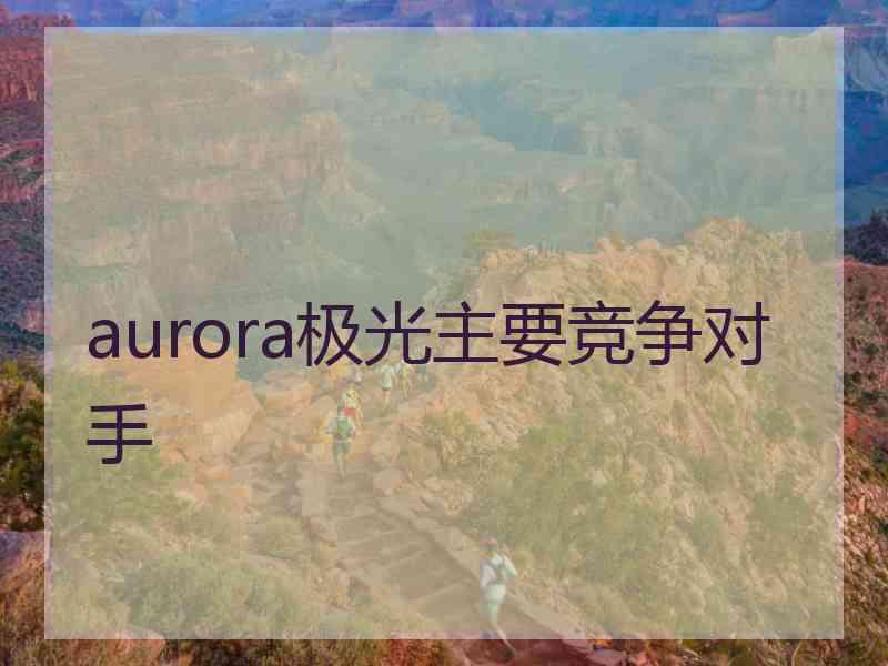 aurora极光主要竞争对手