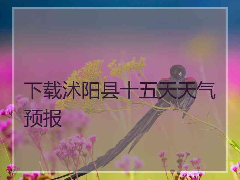 下载沭阳县十五天天气预报