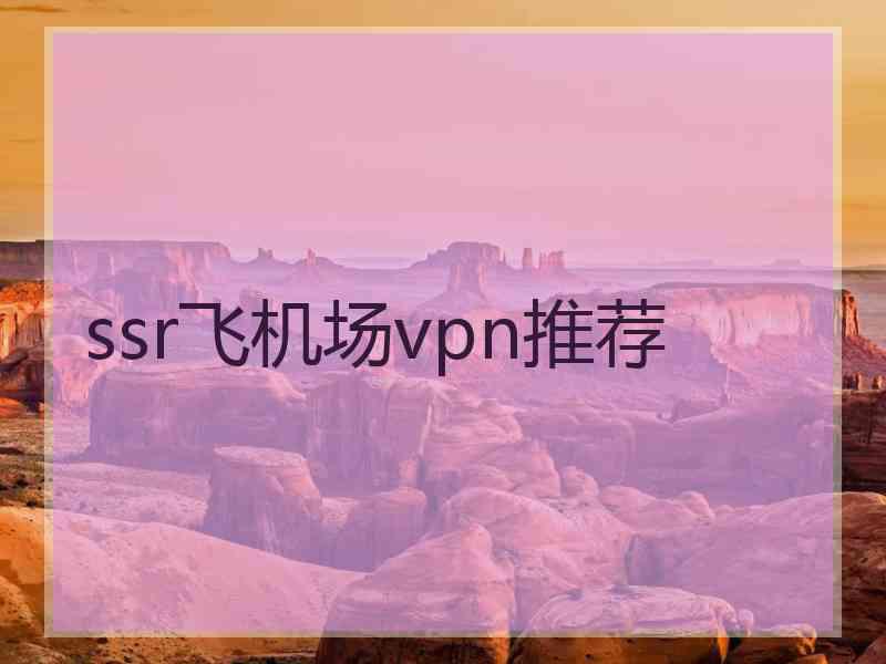 ssr飞机场vpn推荐