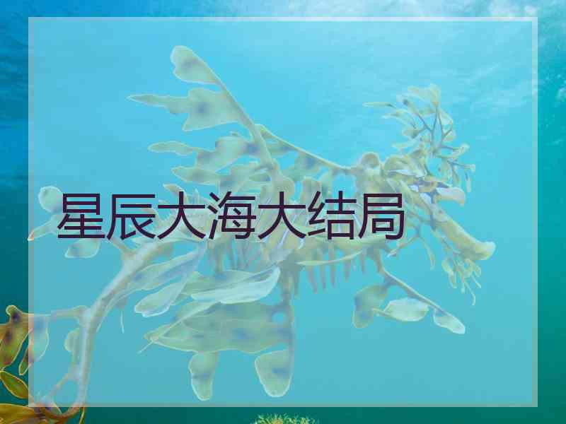 星辰大海大结局