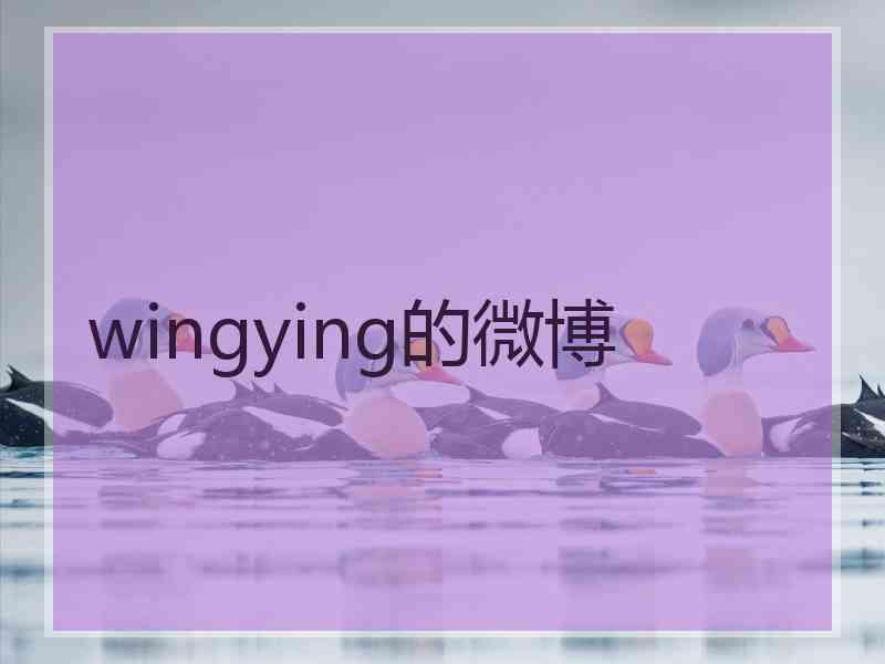 wingying的微博