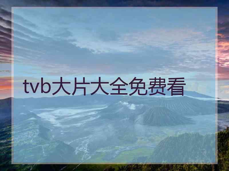 tvb大片大全免费看