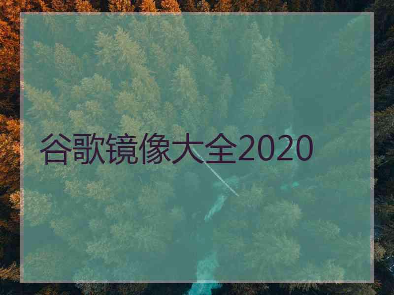 谷歌镜像大全2020